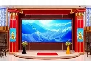 《电影路演临时取消》封面，影院大厅与取消告示